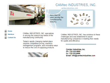 Tablet Screenshot of camtecindustries.com